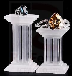 Quality Elegant acrylic display riser for ring, High end display stand for finger ring wholesale