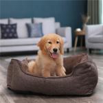 Washable Dog Bed Cushion , Dog Cage Cushion Customized Size Eco Friendly