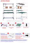 Assembly Coated Industrial Workstation Table DY24 , Adjustable Heavy Duty