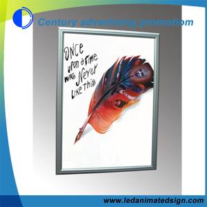 Quality Silver aluminum frame Indoor slim led light box wholesale