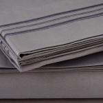 Embroidery 1800 Thread Count 100% Microfiber Sheet Set 3/4pcs for All-Season