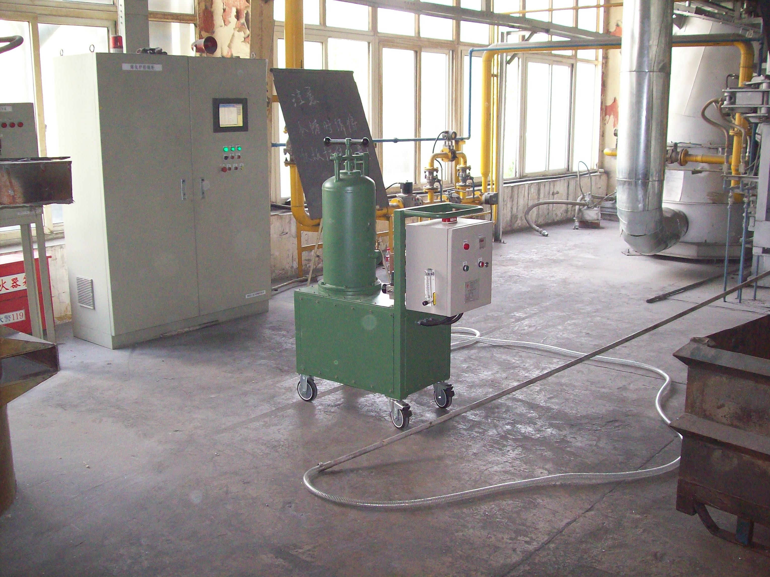 Purity Nitrogen Or Argon Gas Rotary Flux Injector For Aluminum Liquid Depth Range 600-1100㎜