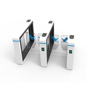 Quality SPCC White Sliding Barrier Gate Single Directional / Bi Directional Turnstile wholesale