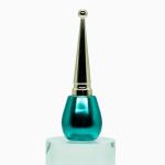 Hanya Golden Cone Cap Nail Polish Bottles Green Empty Nail Polish Container