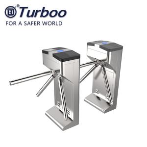 Quality Access Control Pedestrian Barrier Gate / Vertical Tripod Turnstile RFID Card Reader wholesale