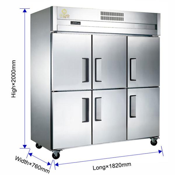 Electric Stainless Steel Restaurant Freezer with -12.C to -18.C Temperature