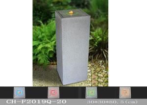 Quality Stone Effect Rectangle Colourful Led Water Fountain Outdoor wholesale