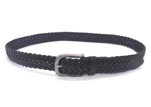 Quality Mens Business Casual Cow Leather Bradied Belt Without Holes wholesale