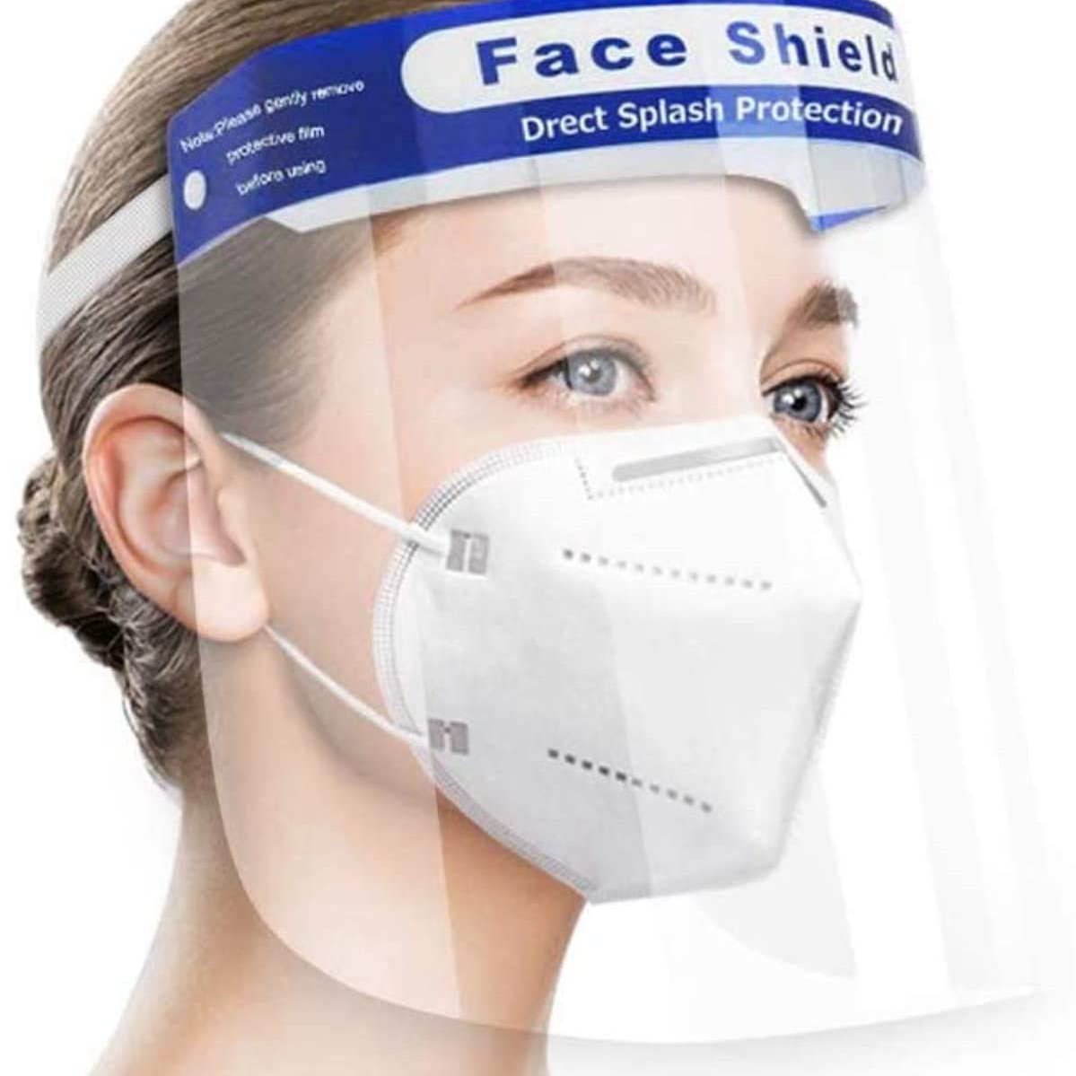Anti Dust Disposable Face Shield Mask 3ply Non Medical Face Mask with Face Shield