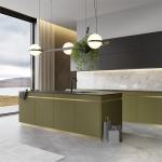 Waterproof Kitchen Furniture Modern Design Kitchen Cabinets PVC Kitchen Cabinets