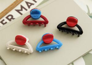 Quality Retro girl chic color grab clip sweet hair grab back of head clip short hair claw hair accessories wholesale