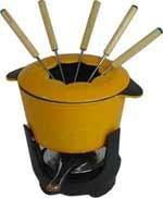 Quality cast iron fondue set wholesale