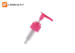 Red Lotion Dispenser Pump / Hand Cream Pump Dispenser 24/410 24/415 Size