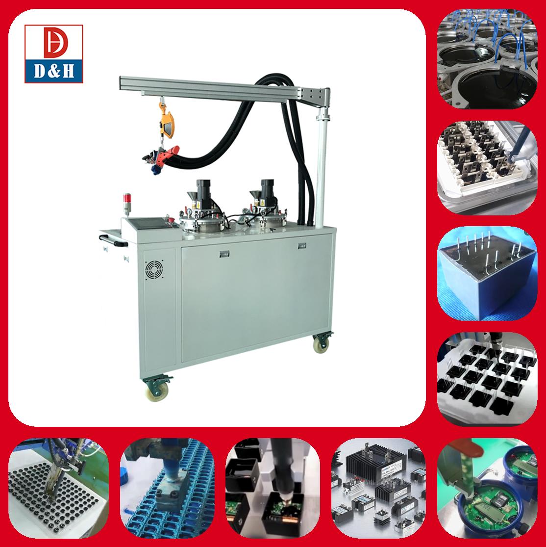 PLC Touch Screen Control System Epoxy Resin Dome Sticker Machine for Silicone Material