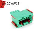 Green 4 Pin ECU TE Connectivity AMP Connectors 3.5 Series 144998-6 For