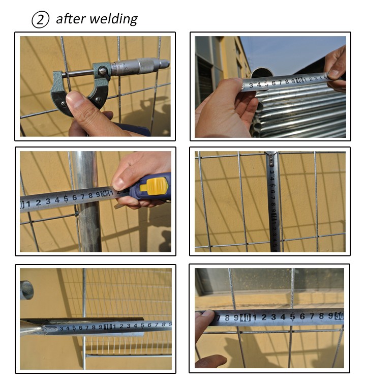 Portable Safety Fence Temporary Fence Panels For Construction Site Q235 Steel Materials