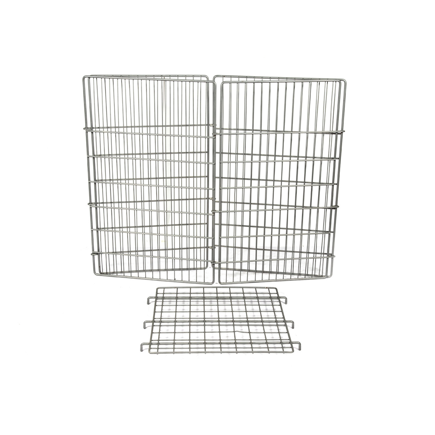 Lightweight Foldable Wire Dump Bin 5.8*2.8mm Supermarket Wire Mesh Cage