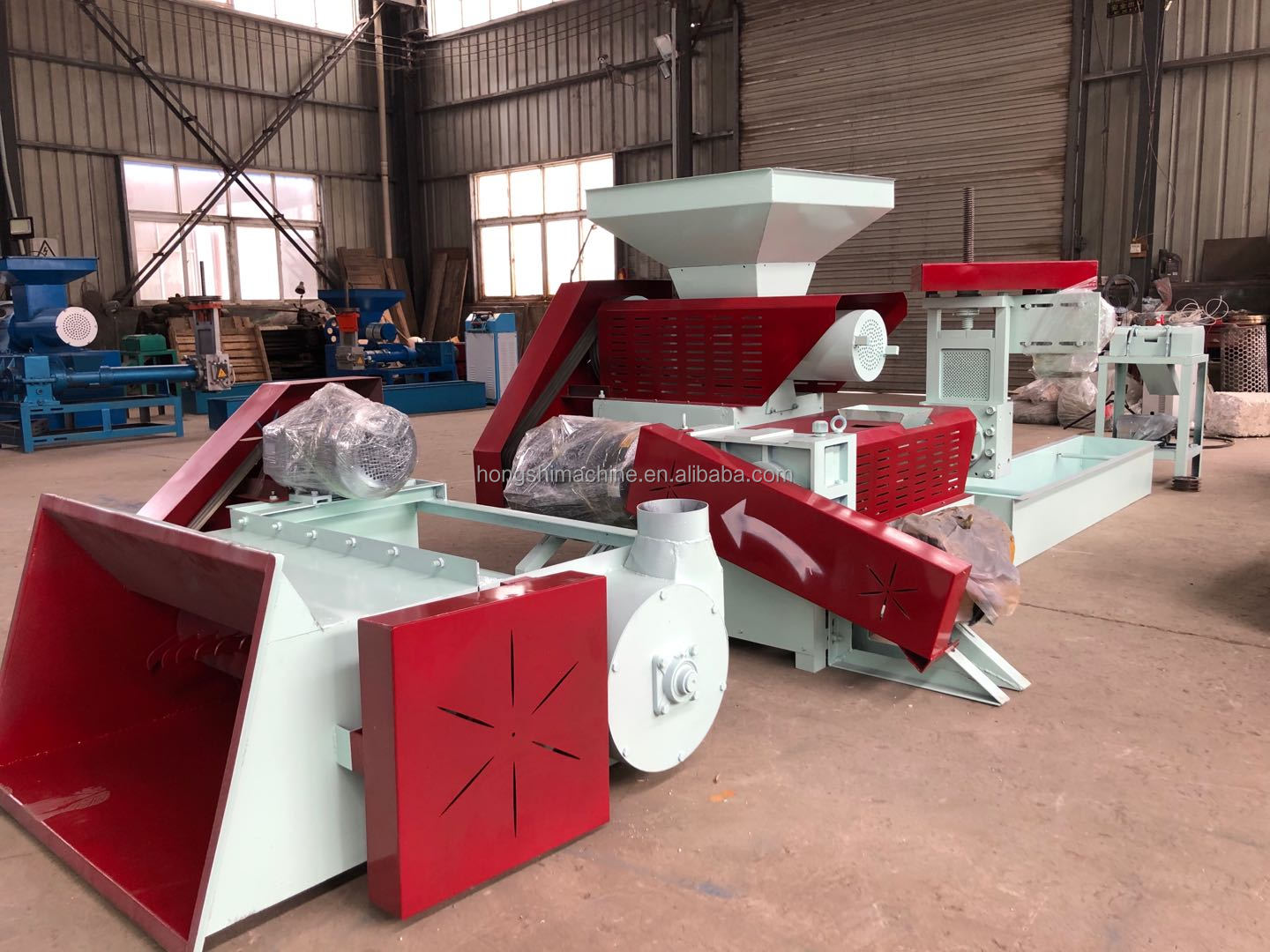 Epe Waste Plastic Foam Granulator Machine , Eps Styrofoam Pelleting Thermoforming Machine