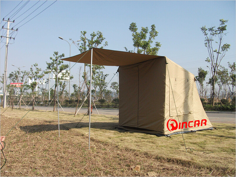 Camping ground tent 260G waterproof ripstop Canvas from Ningbo Wincar easy to set up