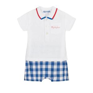 Quality 2023 Summer Short sleeve Polo neck short pants Toddler Baby Clothing Sets wholesale