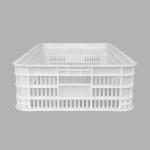 Food Grade Plastic Turnover Basket Customized Logo PP Vented Plastic Crate