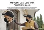 6MP Battery Security Camera Dual Lens APP Control IP65 Waterproof