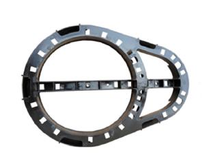 Quality PP Plastic Fiber Cable Storage Reel Unit 19inch Oval For 12m Length Cable wholesale