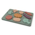 Vegetables Shape Montessori Jigsaws Puzzle Food Grade Silicone Material