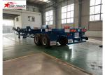 Port Transportation 20ft Container Trailer With Steel Leaf Spring Suspension