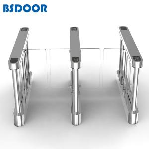 Quality Brushed Pedestrian Barrier Gate RFID Entrance Swing Turnstile wholesale