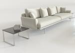 Aluminum 6 People Backyard Lounge 1.25CBM Outdoor Sofa Set