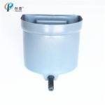 Durable Gray Calf Feeding Bucket with 4-Liter Capacity