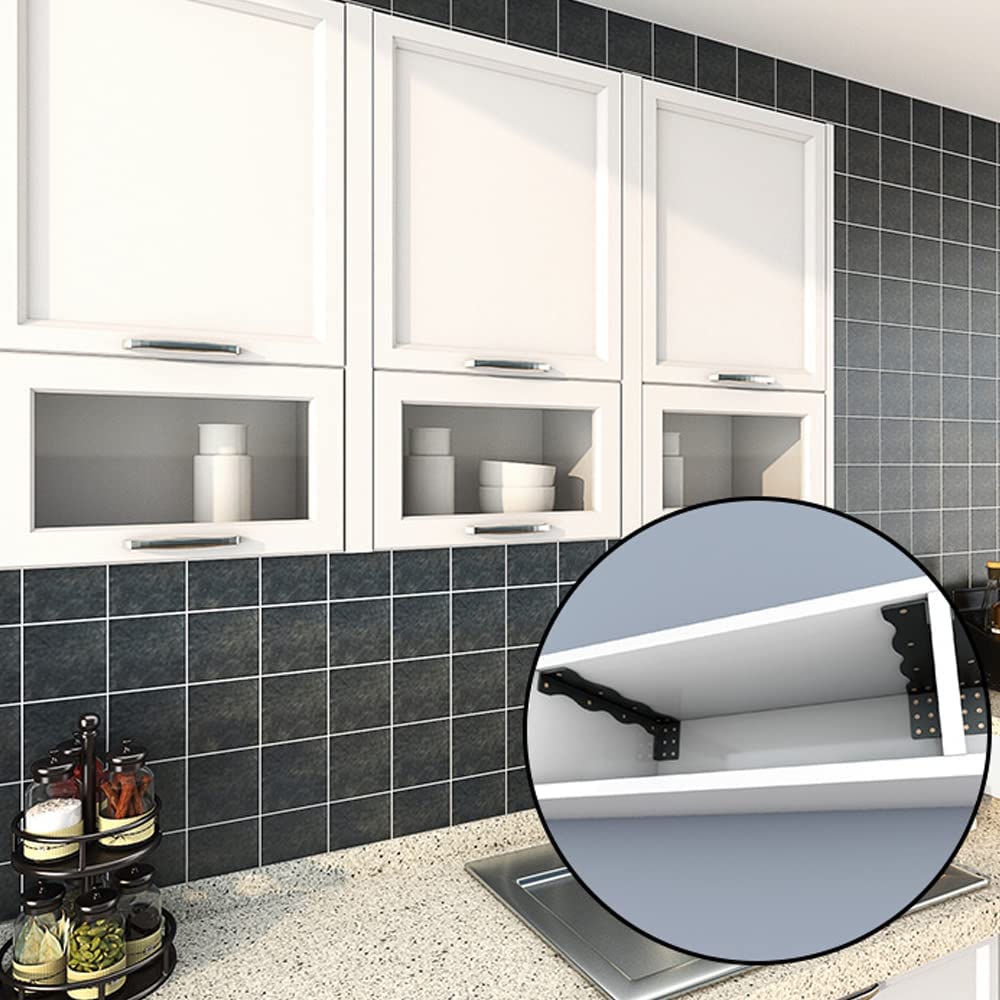 Silver Rustic Iron L Angle Floating Shelf Brackets for Wall Shelves