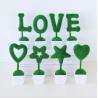 Buy cheap Love decoration Green artificial plant letter decor love/heart/star design table from wholesalers