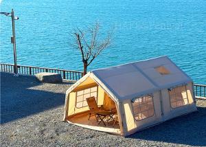 Quality Size 3-6 Persons Inflatable Camping Tent Four Seasons Outdoor Canopy Two-in-one Warm Wind Rainproof 17.2m2 wholesale