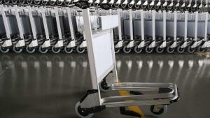 Quality 200kg Unfolded Aluminum Alloy Airport Luggage Trolley wholesale