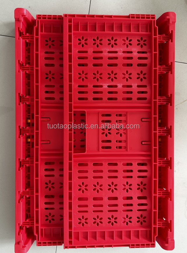 PE/PP Material Small Foldable Plastic Storage Box Crates for Easy Storage