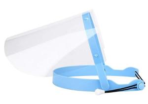 Quality Protective Splash Face Shield Anti Bacteria Prevent Spittle PET Material wholesale