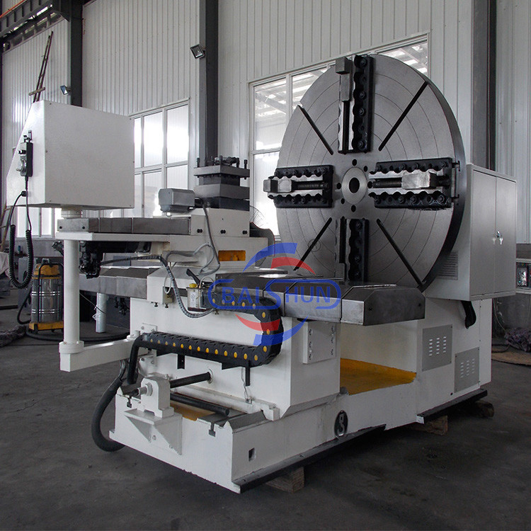 Economic Conventional Horizontal Facing Lathe For Machining Flange , Tyre Mold , Propeller