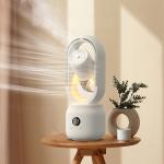 HOMEFISH 300ml Water Tank 2000mah Rechargeable Room Humidifier Fan Without Vane