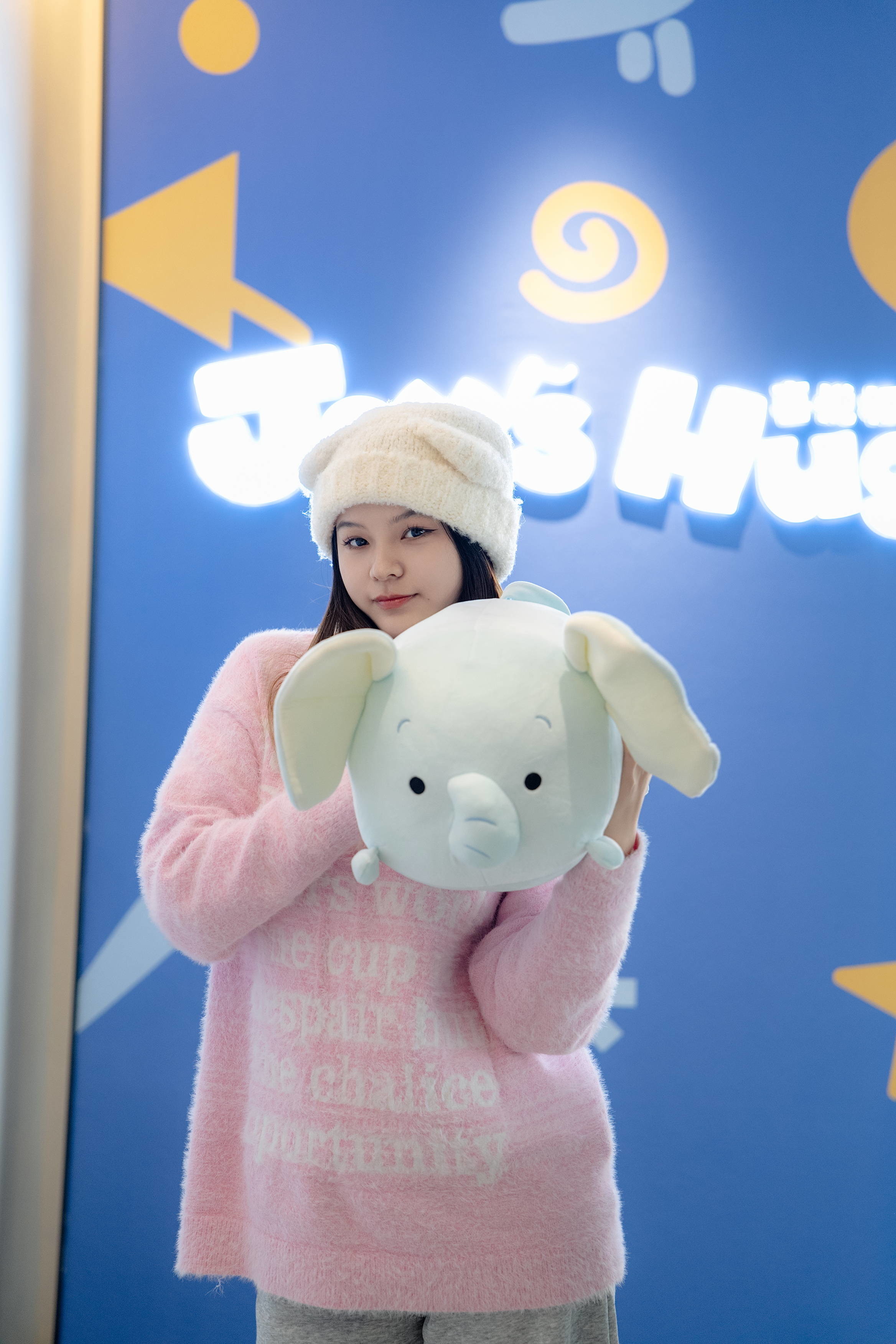 Adorable Plush Elephant Stuffed Animal Pillow Super Soft Elephant Hugging Toy Hypoallergenic