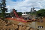 28m 400m3 Chain Bucket Dredger Diamond Gold Sand Dredging Equipment