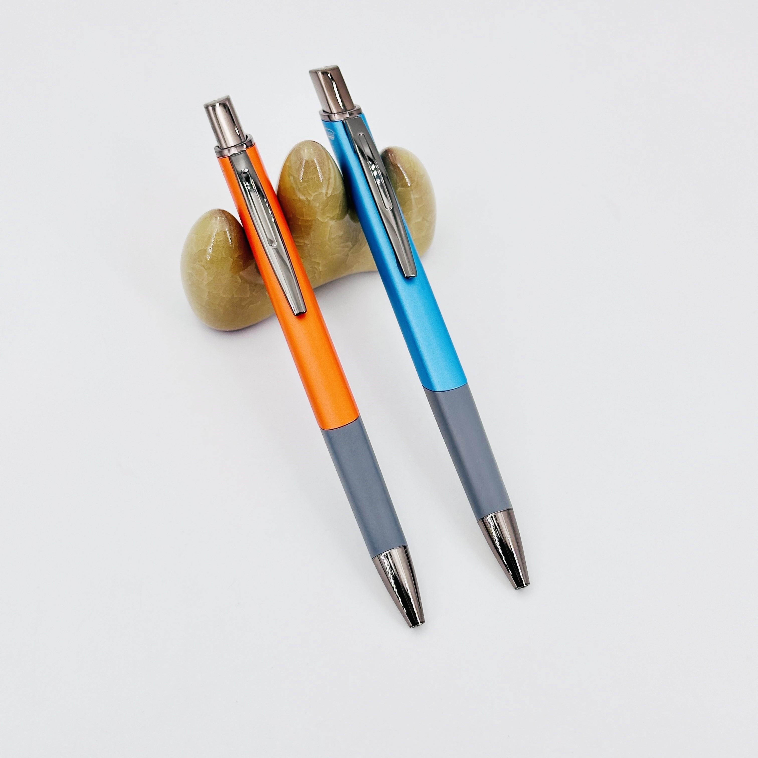 Press Aluminum Gel Pen 0.5mm Multi-color Square Barrel Metal Neutral Pen Stationery Supply