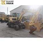 6Ton Used Hyundai R60W Wheel Excavator Yanmar Engine