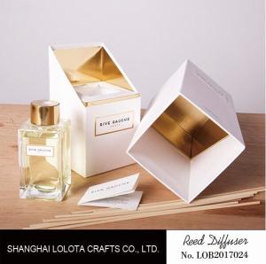 Quality Natural Stick Aromatherapy Home Reed Diffuser Golden Cap Prevent Mildew wholesale