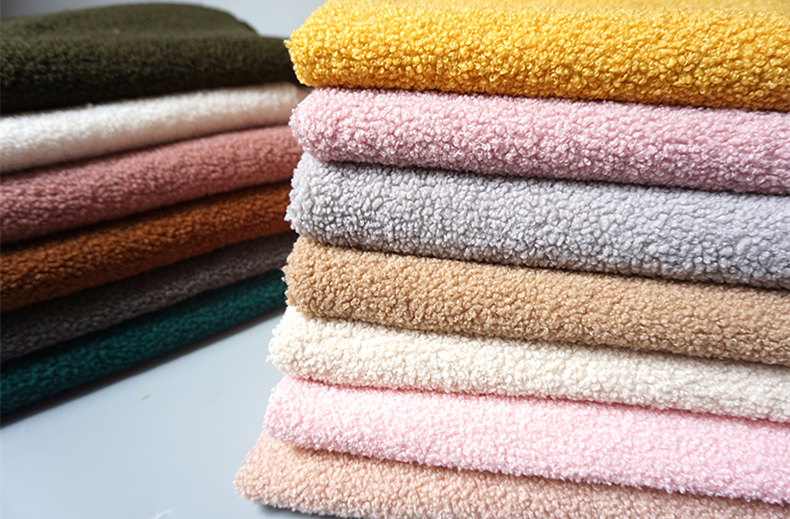 Carpet Jacket Bags Sherpa Fleece Fabric 350gsm 150D 100% Polyester