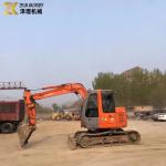 Used Hitachi ZX75 Mini Excavator ZX75US ZX75US-3 by Owner Original Hydraulic
