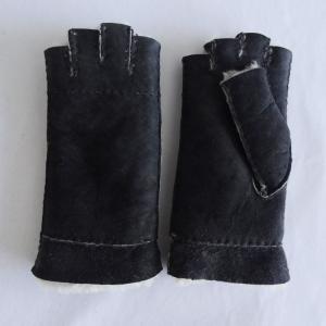 Quality Wholesale promotional Shearling Sheepskin Gloves sheepskin fingerless gloves wholesale