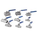 Stainless Steel 304 Ball Valve 2-Piece Full Port Heavy Duty with Locking Device
