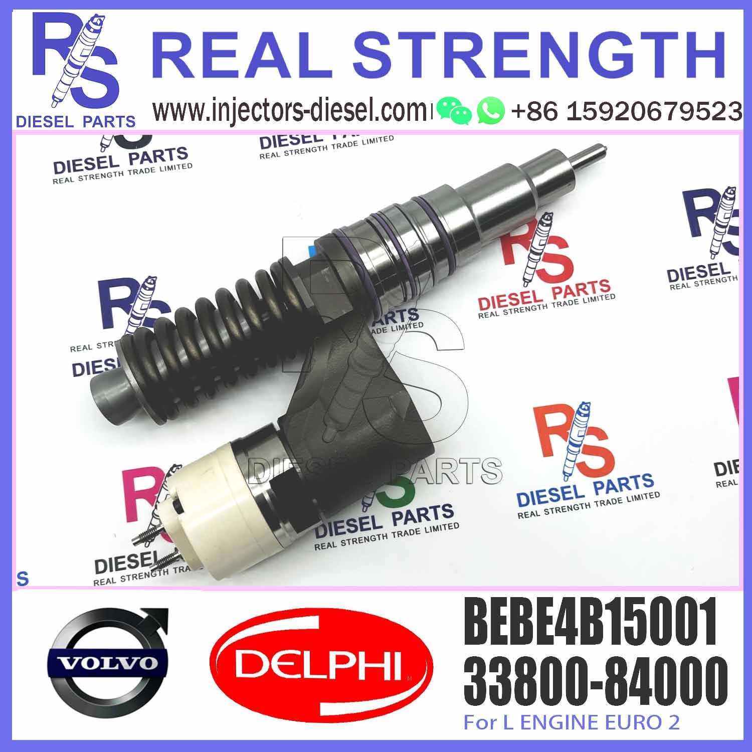 High Quality Diesel Fuel Injector 33800-84000 HRE329 BEBE4B15001 For HYUNDAI EURO 3